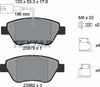 Textar Brake Pads Full Set Of 4 Front With Brake Caliper Screws With Accessories 2397903 thumbnail