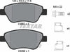 Textar Brake Pads Full Set Of 4 Front With Brake Caliper Screws With Accessories 2398202 thumbnail