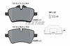 Textar Brake Pads Full Set Of 4 Front With Brake Caliper Screws With Accessories 2398401 thumbnail