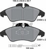 Textar Brake Pads Full Set Of 4 Front 2399002 thumbnail