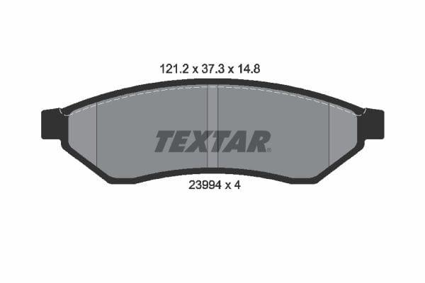 Textar Brake Pads Set Brake Pads Full Set Of 4 Rear 2399401 - image 4