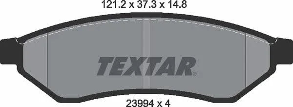 Textar Brake Pads Set Brake Pads Full Set Of 4 Rear 2399401 - image 5