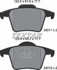 Textar Brake Pads Set Brake Pads Full Set Of 4 Rear 2401101 thumbnail