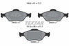 Textar Brake Pads Full Set Of 4 Front 2402201 thumbnail
