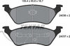Textar Brake Pads Set Brake Pads Full Set Of 4 Rear 2403605 thumbnail