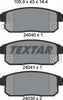 Textar Brake Pads Set Brake Pads Full Set Of 4 Rear 2404001 thumbnail