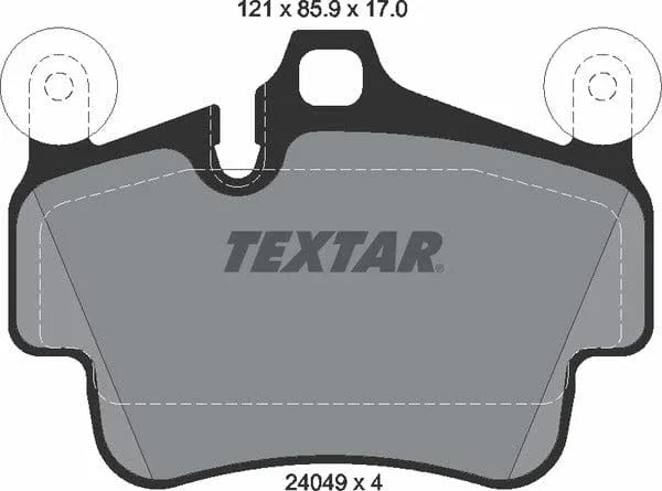 Textar Brake Pads Full Set Of 4 Front 2404903 - image 5