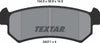 Textar Brake Pads Set Brake Pads Full Set Of 4 Rear 2407101 thumbnail