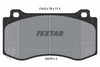Textar Brake Pads Full Set Of 4 Front 2407501 thumbnail