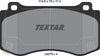 Textar Brake Pads Full Set Of 4 Front 2407501 thumbnail