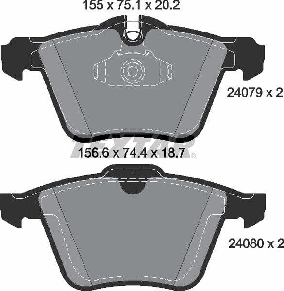 Textar Brake Pads Full Set Of 4 Front 2407903 - image 5