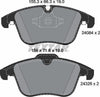 Textar Brake Pads Full Set Of 4 Front 2408401 thumbnail