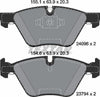 Textar Brake Pads Full Set Of 4 Front 2409601 thumbnail