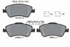 Textar Brake Pads Full Set Of 4 Front 2412201 thumbnail