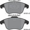 Textar Brake Pads Full Set Of 4 Front 2412301 thumbnail