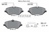 Textar Brake Pads Full Set Of 4 Front With Brake Caliper Screws With Accessories 2413303 thumbnail