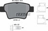 Textar Brake Pads Full Set Of 4 Rear With Brake Caliper Screws 2415001 thumbnail