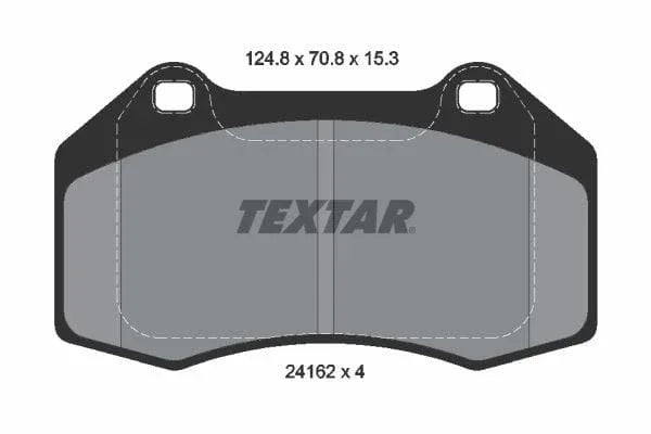 Textar Brake Pads Full Set Of 4 Front 2416201 - image 4