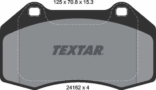 Textar Brake Pads Full Set Of 4 Front 2416201 - image 5