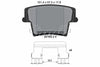Textar Brake Pads Full Set Of 4 Rear With Accessories 2416303 thumbnail
