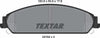 Textar Brake Pads Full Set Of 4 Front 2416401 thumbnail