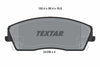 Textar Brake Pads Full Set Of 4 Front 2416601 thumbnail