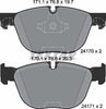 Textar Brake Pads Full Set Of 4 Front 2417001 thumbnail