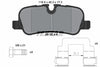 Textar Brake Pads Full Set Of 4 Rear With Brake Caliper Screws With Accessories 2419201 thumbnail