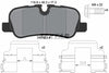 Textar Brake Pads Full Set Of 4 Rear With Brake Caliper Screws With Accessories 2419204 thumbnail
