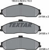 Textar Brake Pads Full Set Of 4 Front 2419401 thumbnail