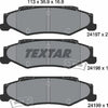 Textar Brake Pads Set Brake Pads Full Set Of 4 Rear 2419701 thumbnail