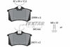 Textar Brake Pads Full Set Of 4 Rear With Brake Caliper Screws 2421101 thumbnail