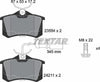 Textar Brake Pads Full Set Of 4 Rear With Brake Caliper Screws 2421101 thumbnail