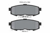 Textar Brake Pads Set Brake Pads Full Set Of 4 Rear 2421501 thumbnail