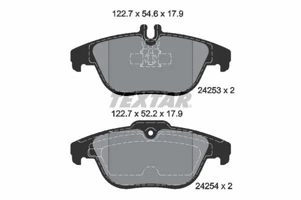 Textar Brake Pads Set Brake Pads Full Set Of 4 Rear 2425301 - image 4