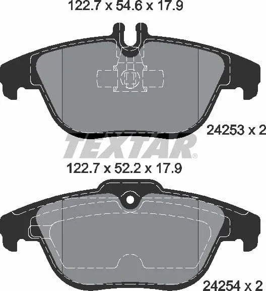 Textar Brake Pads Set Brake Pads Full Set Of 4 Rear 2425301 - image 5
