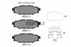 Textar Brake Pads Full Set Of 4 Rear With Accessories 2427201 thumbnail