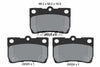 Textar Brake Pads Set Brake Pads Full Set Of 4 Rear 2432301 thumbnail