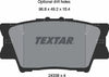 Textar Brake Pads Set Brake Pads Full Set Of 4 Rear 2433801 thumbnail