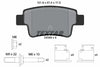 Textar Brake Pads Full Set Of 4 Rear With Brake Caliper Screws With Accessories 2434903 thumbnail
