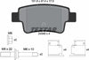 Textar Brake Pads Full Set Of 4 Rear With Brake Caliper Screws With Accessories 2434903 thumbnail