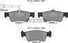 Textar Brake Pads Set Brake Pads Full Set Of 4 Rear 2436801 thumbnail