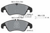 Textar Brake Pads Full Set Of 4 Front With Brake Caliper Screws 2440901 thumbnail