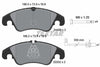 Textar Brake Pads Full Set Of 4 Front With Brake Caliper Screws 2440903 - OEM Quality Replacement thumbnail