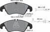Textar Brake Pads Full Set Of 4 Front With Brake Caliper Screws 2440903 - OEM Quality Replacement thumbnail