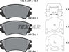 Textar Brake Pads Full Set Of 4 Front 2441201 thumbnail