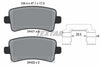Textar Brake Pads Full Set Of 4 Rear With Accessories 2442102 thumbnail