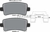 Textar Brake Pads Full Set Of 4 Rear With Accessories 2442102 thumbnail