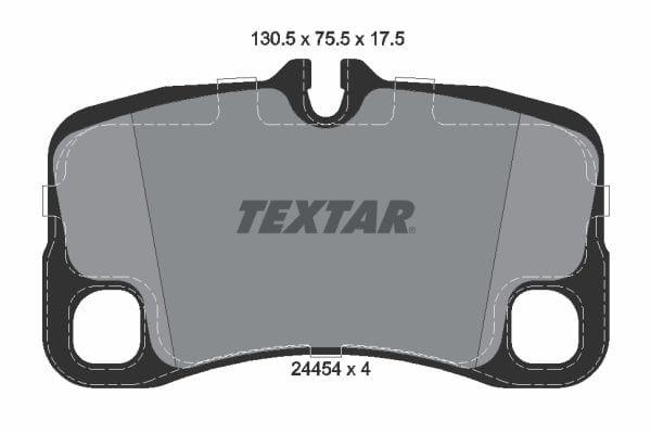 Textar Brake Pads Set Brake Pads Full Set Of 4 Rear 2445401 - image 4