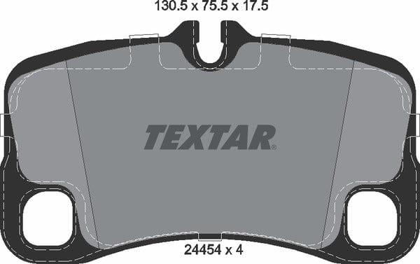 Textar Brake Pads Set Brake Pads Full Set Of 4 Rear 2445401 - image 5